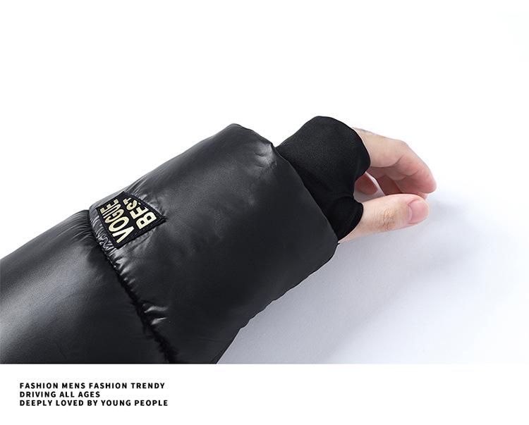 Unisex Schwarze Goldene Verdickte Winterjacke - Internet-Berühmtheiten-Stil