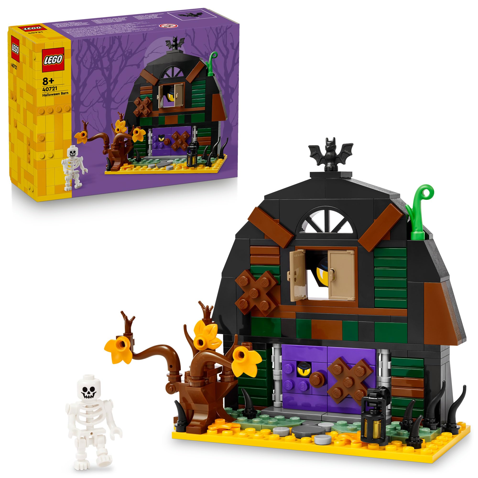 

LEGO Halloween Barn Skeleton Building Toy with Minifigure, Ages 8+, 40721