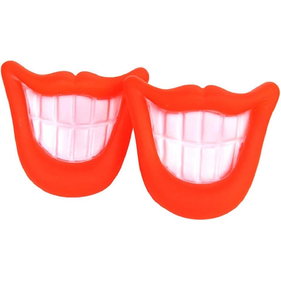 Prettysell Puppy Dog Toys Big Red Lip Rubber Toy Dog Toy Lips for Pet Dog with Sound Squeaker Squeaky Toys