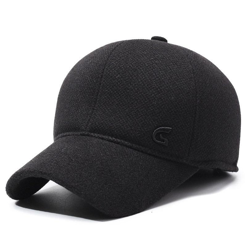 

Новая осенне-зимняя бейсболка Модная и универсальная папина шляпа Плюс бархатная защита ушей Бейсболка Шерстяная шляпа Adjustable