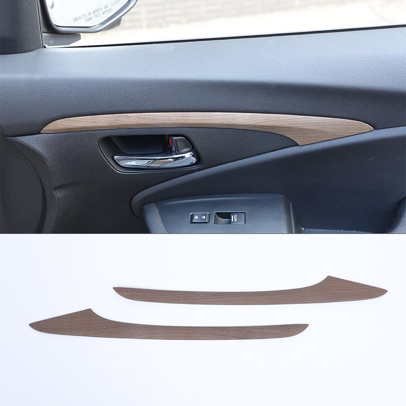 

ABS carbon fibre/Black For Honda Pilot 2015-2025 Car Inner Door Panel Decoration Strip Cover Trim Sticker Car Accessories