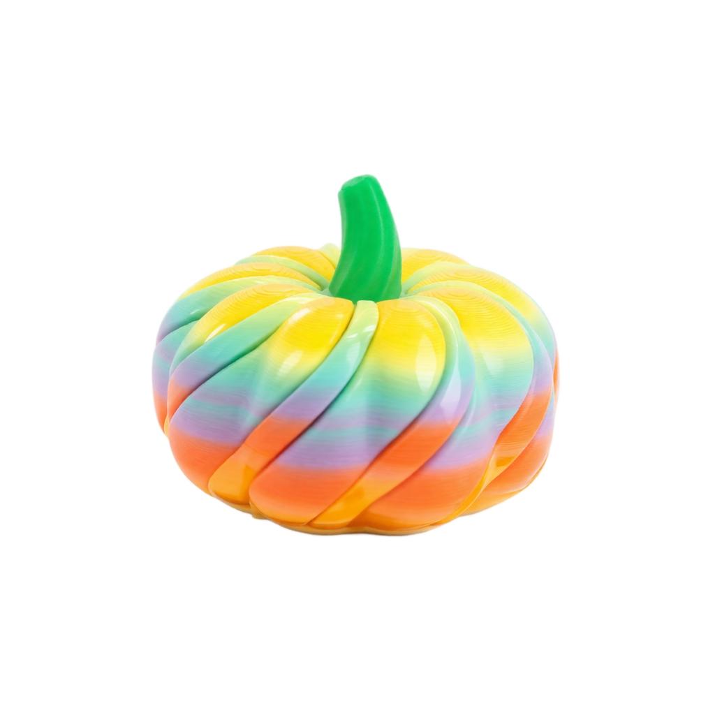 3D Printed Pumpkin Twist Puzzle Toy Stress Relief Fidget Spinner Desk Toy for Adults and Kids Durable Plastic Construction