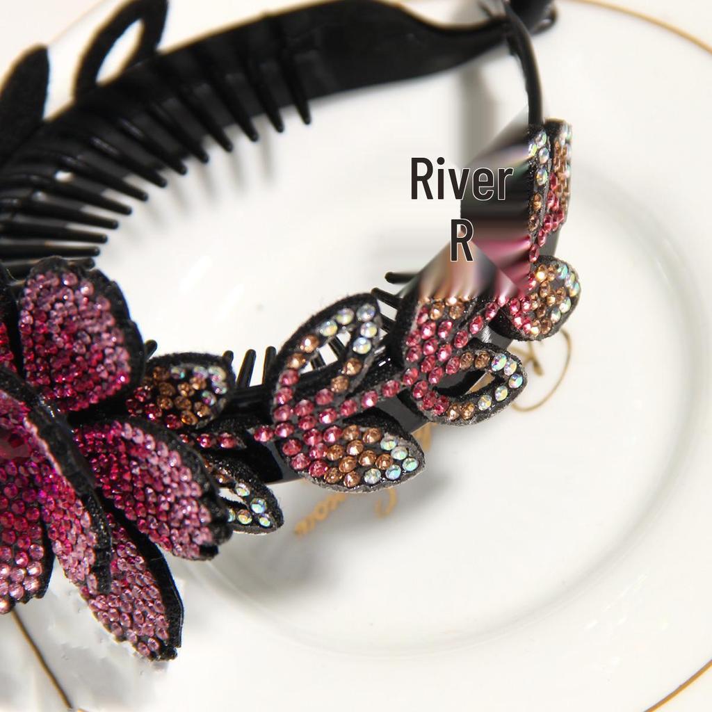 Floral Korean Style Dumpling Bun Hair Tie & Clip