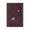 Louis Vuitton Monogram Forest Coated Canvas Passport Holder Men Accessories Burgundy M27099