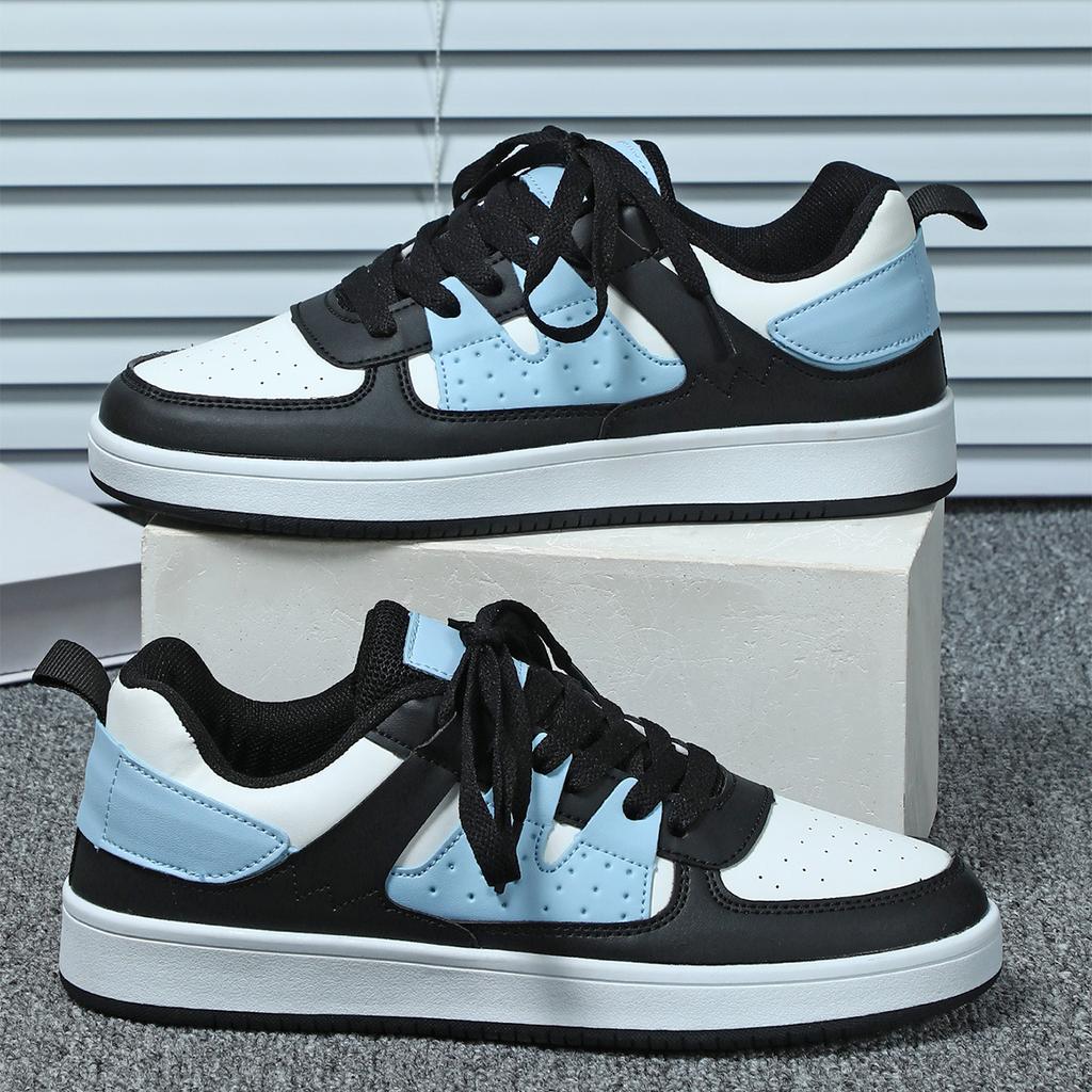 Women Chunky Shoes Trendy Platform Shoes Classic Board Shoes Men PU Leather Casual Sneakers for Outdoor Walking Traveling Jogging