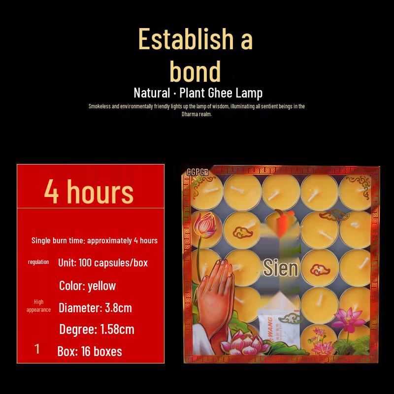 Natural Ghee Buddhist Candles