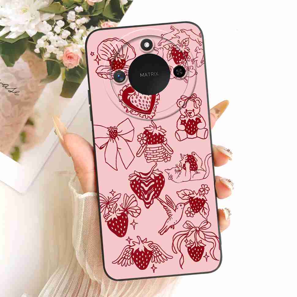 For Honor X60 5G BRC-AN00 Case 6.8" Stylish Dragon Painted Cover Soft Silicone Phone Case For Honor X 60 X60 HonorX60 Coque