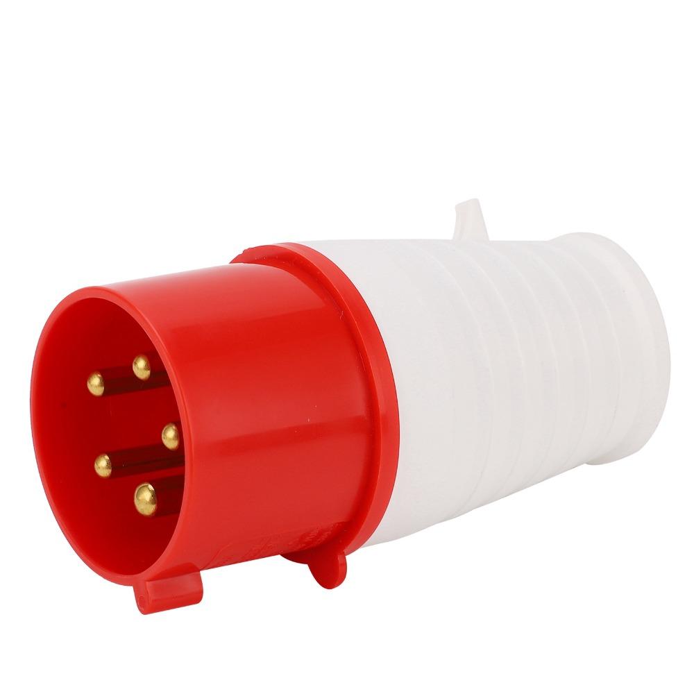 Kit Conector Industrial 220-380V/240-415V 32A 3P+N+E Plug Acoplador Sistemas Trifásicos