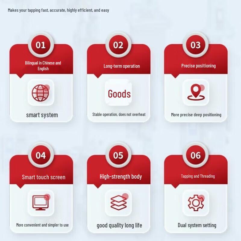 Kedehe 08 Single-Spindle Servo Tapping Machine CN Plug (adapter Included)