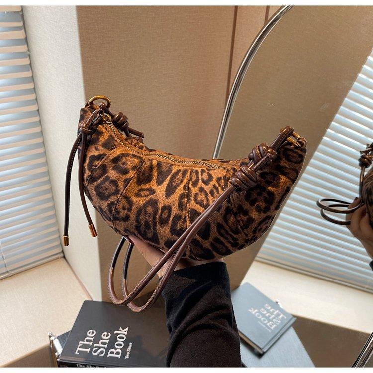 Retro Matte Bag Damska Modna Codzienna Torba Na Ramię Niche Popularna Torba Na Ramię Torba Croissant