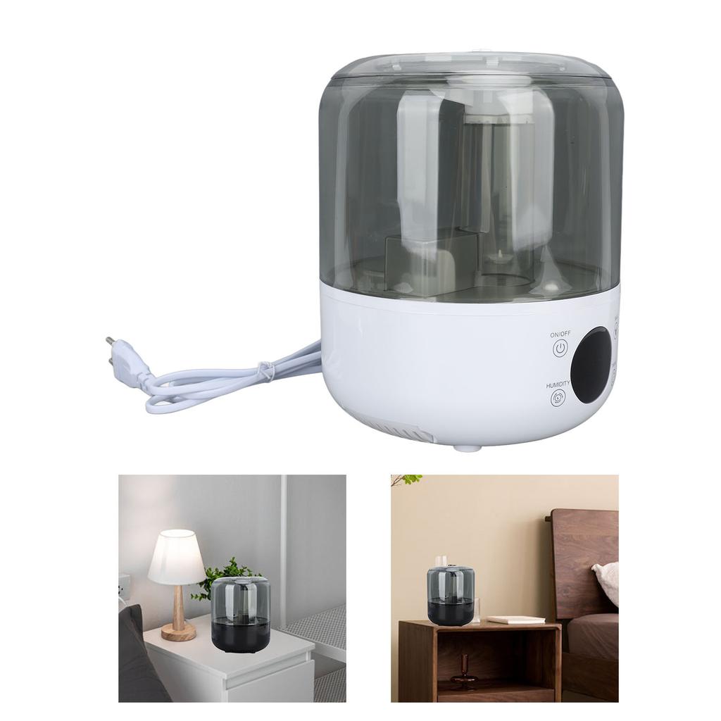 Humidifier Quiet 3L Large Capacity   Double Spray Desktop Humidifier for   Bedroom