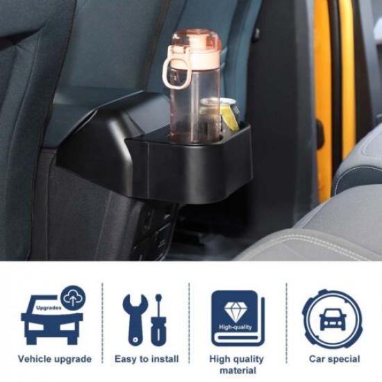 For Ford Bronco + 4Door Rear Back Seat Water Cup Holder Storage Box Pocket