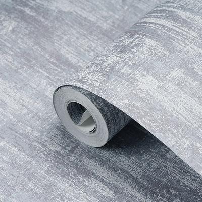 Solid Simple Modern Metallic Wallpaper Roll Cement Concrete Texture Wall Papers Bedroom Living Room Clothing Store Home Decor