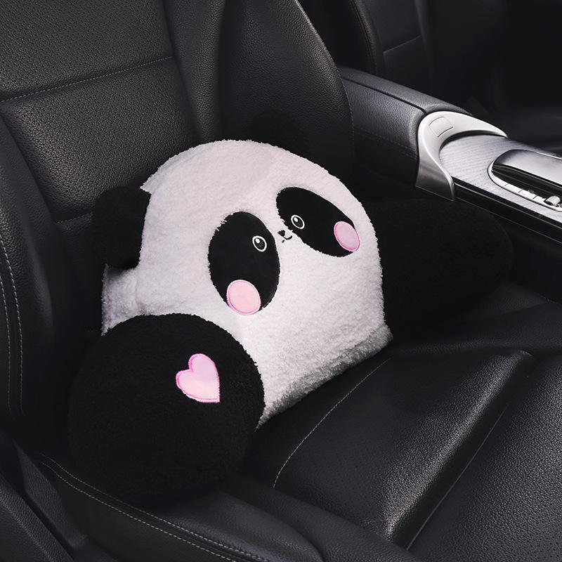Cartoon Style Red Panda Car Neck Pillow for All Seasons