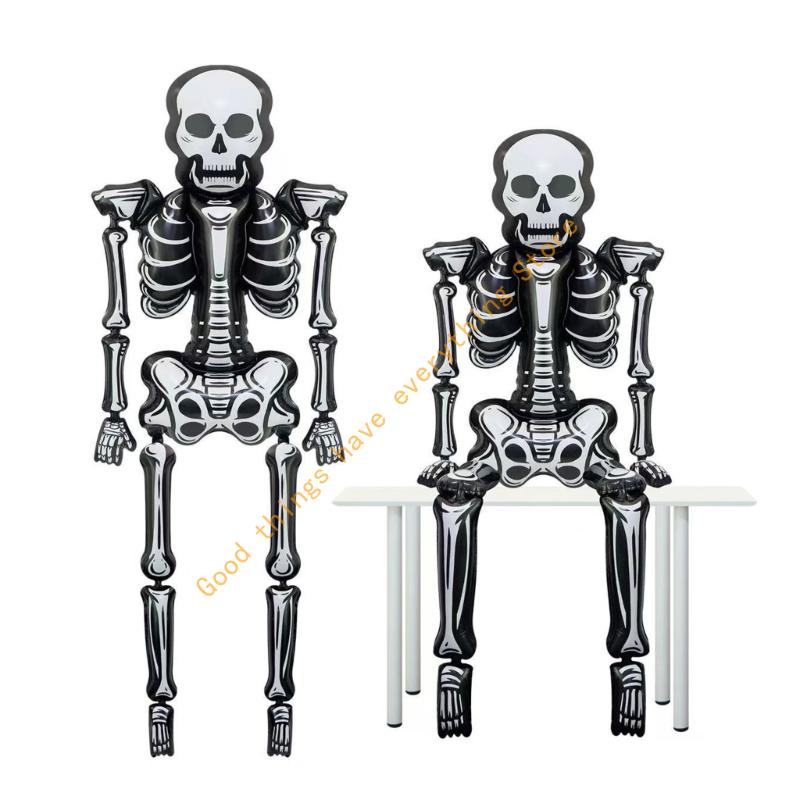 255cm Halloween Skeleton Balloon Quick Inflation Design Party Decoration Supplie 55KF