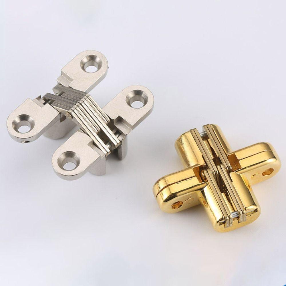 Stainless Steel Folding Door Hinge Silent Design Concealed Hinge Furniture Hardware  Work Supplies