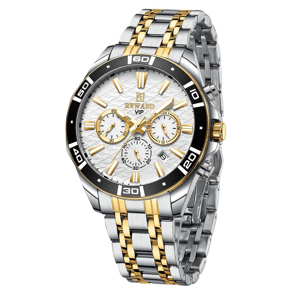 REWARD  Relogio Masculinos Waterproof Chronograph Quart Watches Men Wrist Luxury Sport Watch