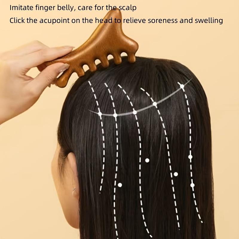 Wooden Scalp Massage Comb, Which Promotes Hair and Scalp Health While Providing A Soothing and Relaxing Massage Experience