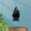 Basketball Iron Wall Art Personalized Family Name Indoor Outdoor Home Garden Gift