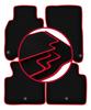 Velour Floor Mats with Red Edge For: Infiniti M Hybrid Sedan (2010-)