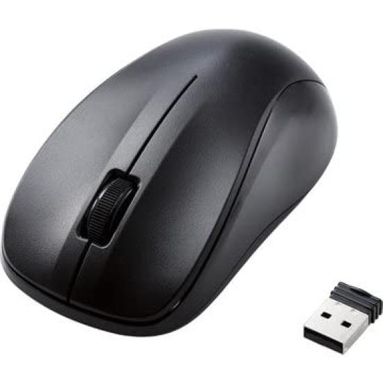 

ELECOM Wireless Mouse, M-K6DRKBKRS, IR LED, Medium Size, RoHS Compliant, Black