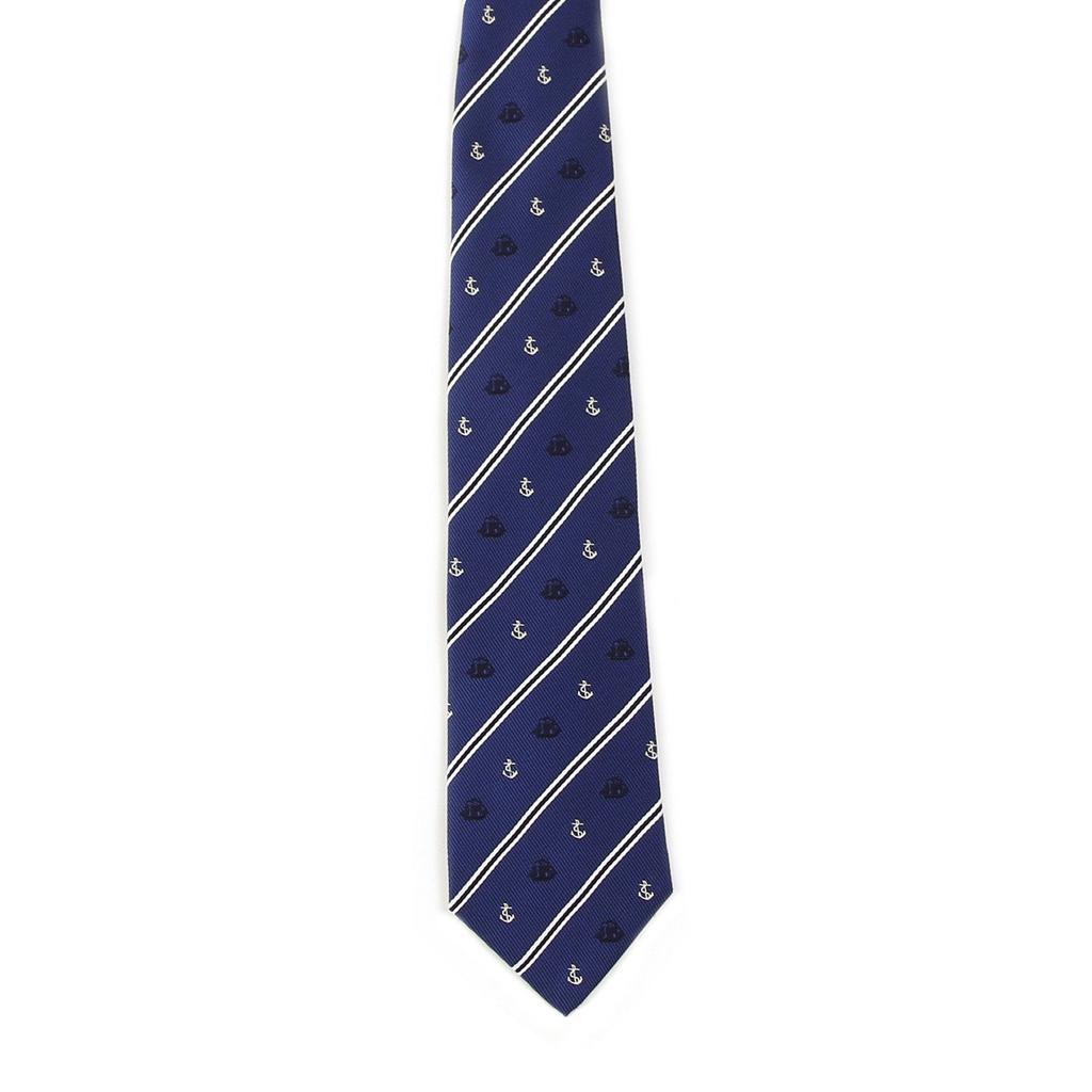 [Fortuna Tokyo] Necktie 04. Adventure Nishijin-ori Necktie Men's FT-T04 Deep Marine Blue Blade Width 8cm Length 142cm