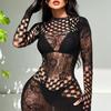 Sexy Women Elastic Lingerie Bodystocking Fishnet Hollow Dress Bodysuit Nightwear Bikini Cover Up Night Club Fantasy Erotic Wear
