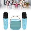 Karaoke Machine Multifunction Stereo Sound Portable   Speaker with 2 Wireless Microphones for Home Party KTV