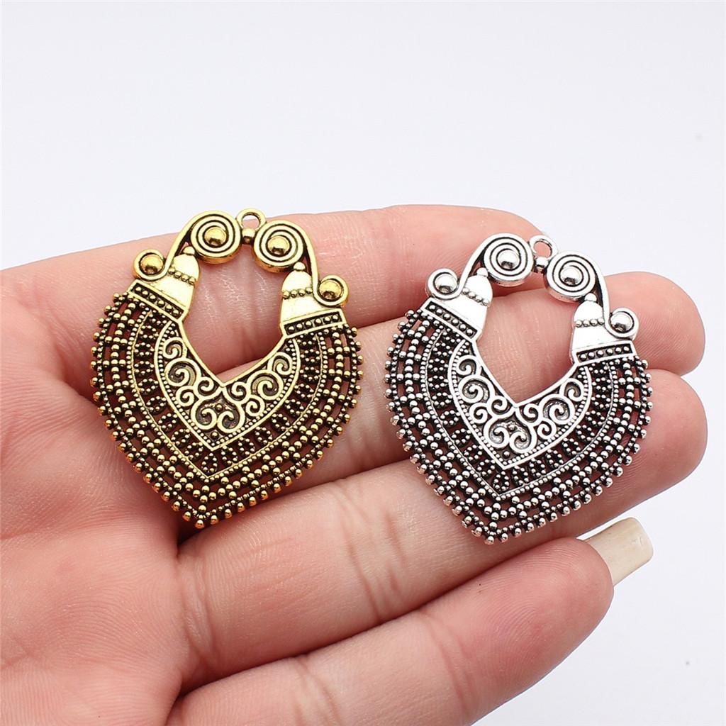Flowers Of Life Charms Vintage Alloy Pendants For Nature Inspired Jewelry Making