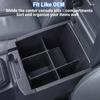 JKCOVER Center Console Dividers Organizer Compatible With Toyota Tacoma 2016-   Accessories,Ert Box ABS Secondary Storage