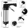 Stainless Steel Cookie Press Gun Kit with 13 Press Discs, 8 Icing Tips & Cleaning Brush, DIY Biscuit Maker, Cake Icing Decoration, 22x 15x 5.6cm