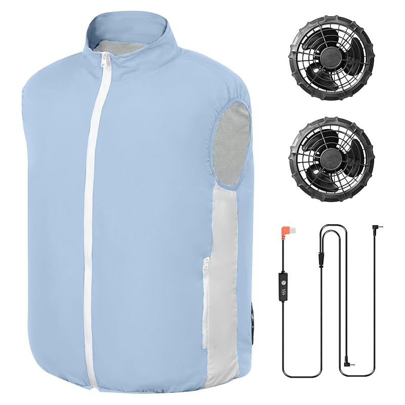 

[Formemory] air conditioned clothes sleeveless vest Work clothes with fan fan clothes temperature control cooling vest On-site warehouse clothes Heat