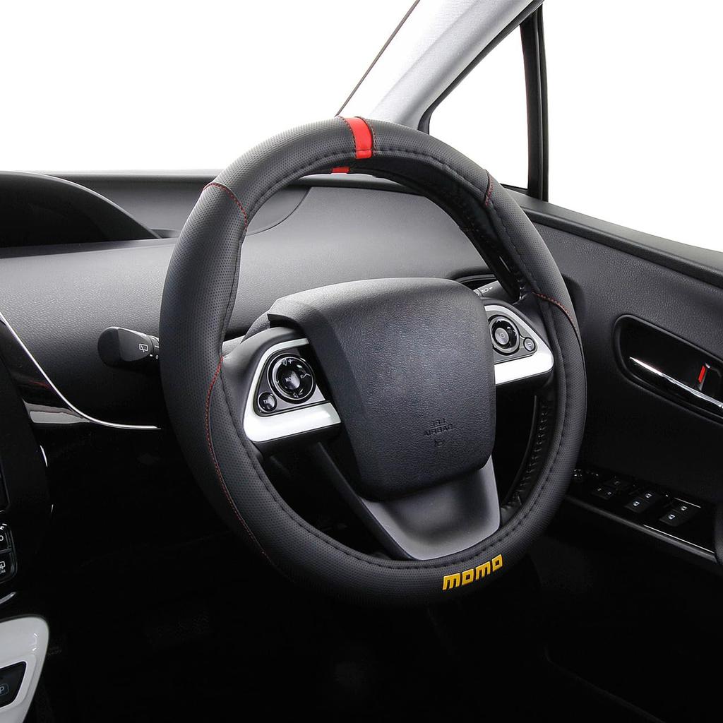 MOMO ELEGANT Steering Wheel Cover, Italy, Milan, Size S, Red