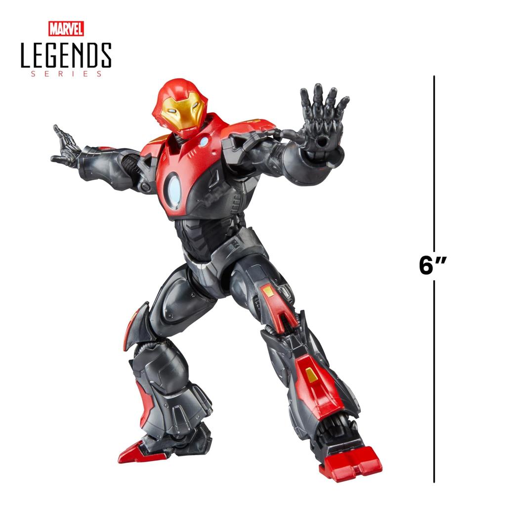 Hasbro MARVEL Legends Series Ultimate Iron Man Comic-Style Collectible 15cm Action Figure (with character-sized comic accessories) G1593 Authentic Pro