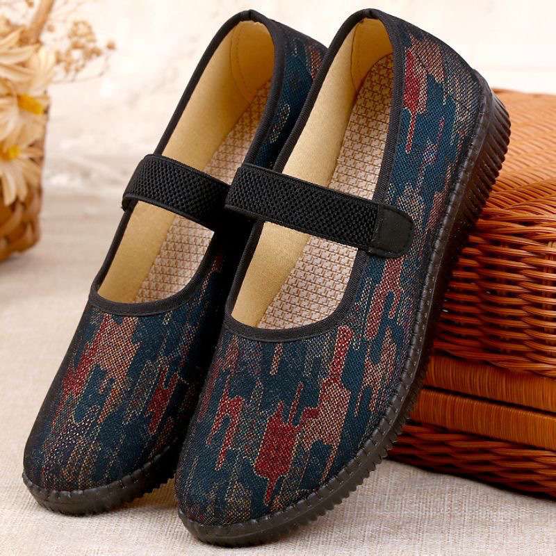 ******* Cloth Shoes Women's Shoes Grandma Non-slip Middle-aged and Elderly Mother ****** and Autumn Comfortable Elderly S**t Soles Old Lady Breath