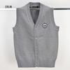 2026 Autumn/Winter Korean Style Knit Cardigan Vest for Boys & Girls - Warm Children's Vest
