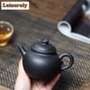 240ml Classic Yixing Purple Clay Teapots Handmade Pot Raw Ore Black Mud Kettle Chinese Zisha Tea Set Tea Services Ornaments Gift