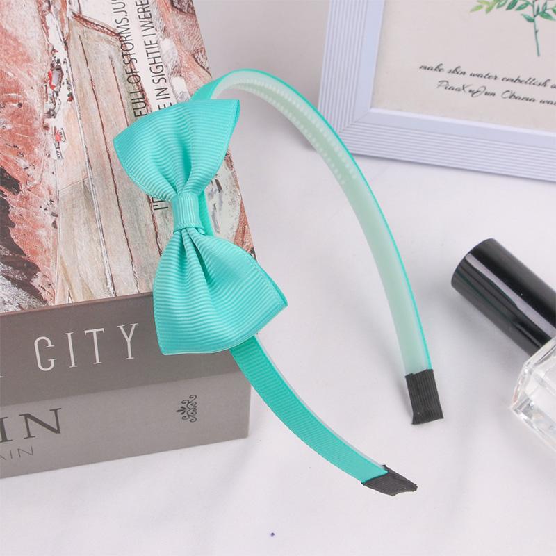 1PCS Cute Solid Color Ribbon Hair bands for Baby Girls Bows summer Headband for girls Kids Fashion Hair Aceessories  FDr10