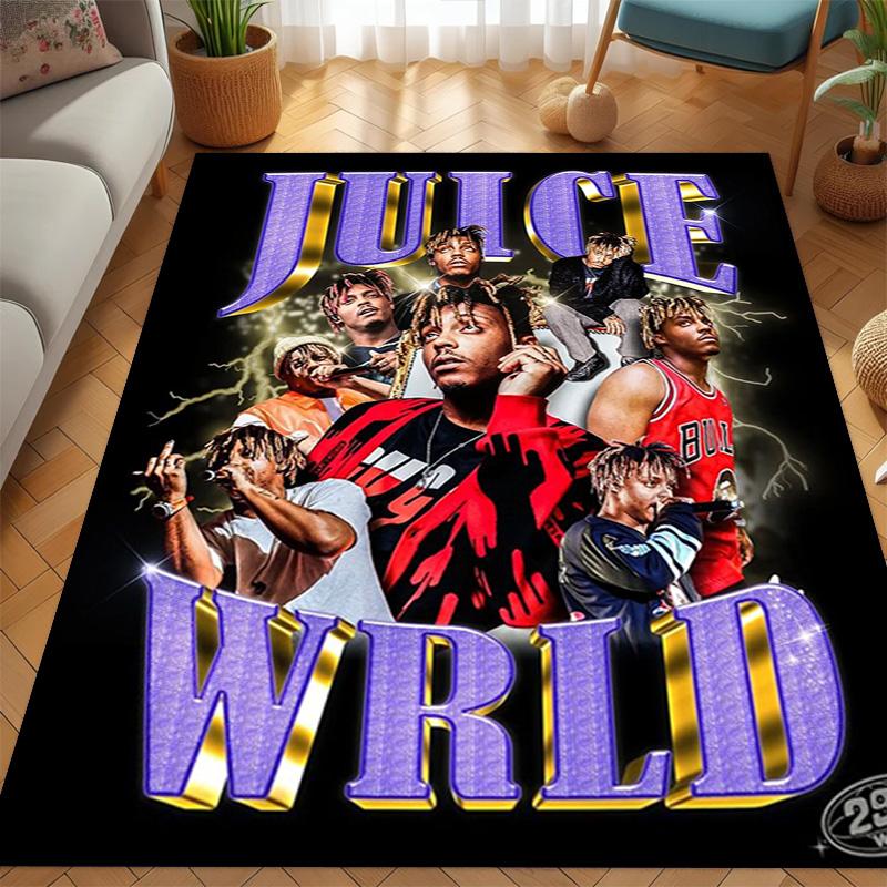 Juice Wrld: Legacy Music Passion Carpet Printing Suitable for All Seasons Bathroom Mat Fashion Office Chair Cushion