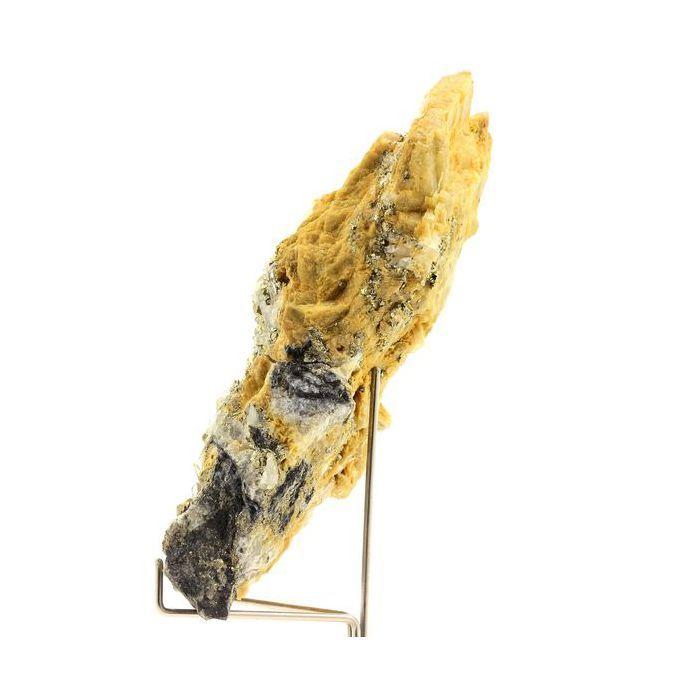 Pierres et Minéraux. Siderite + Quartz + Pyrite. 1211.20 ct. Saint-Pierre-de-Mésage, France.