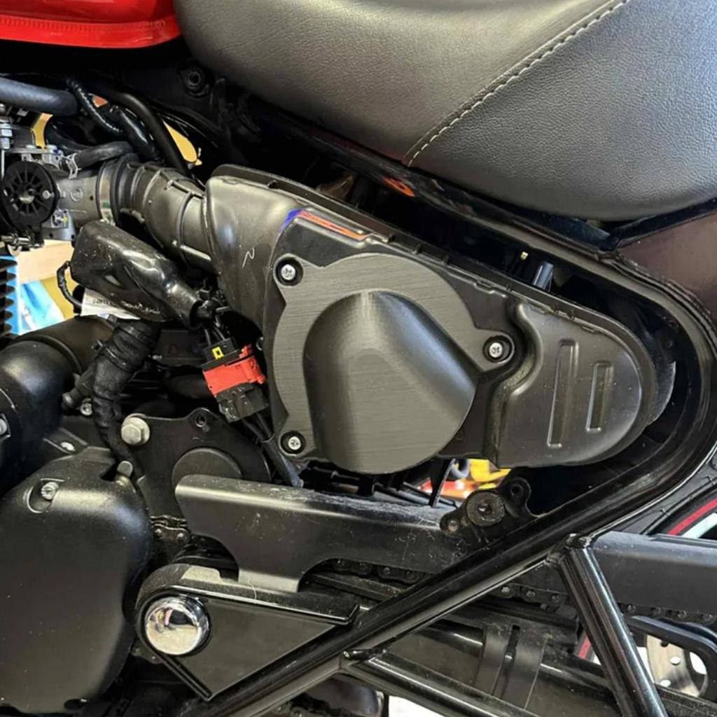 Dirt Bike Air Filter Plate Motorcycle Cold Air Intake Filter Breather Plate Engine Maintenance Care Supplies For Men Drivers