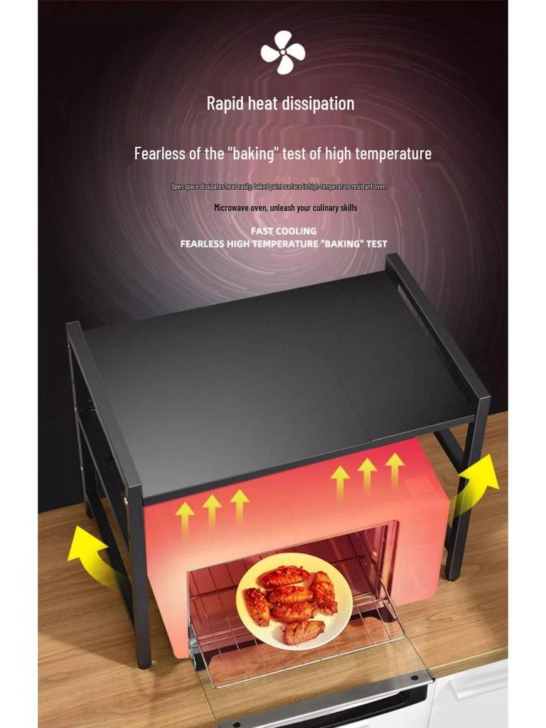 G5U Multifunktionales Küchenregal: Ausziebares Mikrowellen- & Reiskocherregal