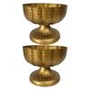 Elegant Iron Compote Bowl Vases Set of 2 Vintage Designs Accessory for Wedding Centerpieces And Home Decoration
