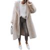 Jinhan 2025 European & American Autumn/Winter Women's Lambswool Plush Coat - Solid Color, Trendy & Warm
