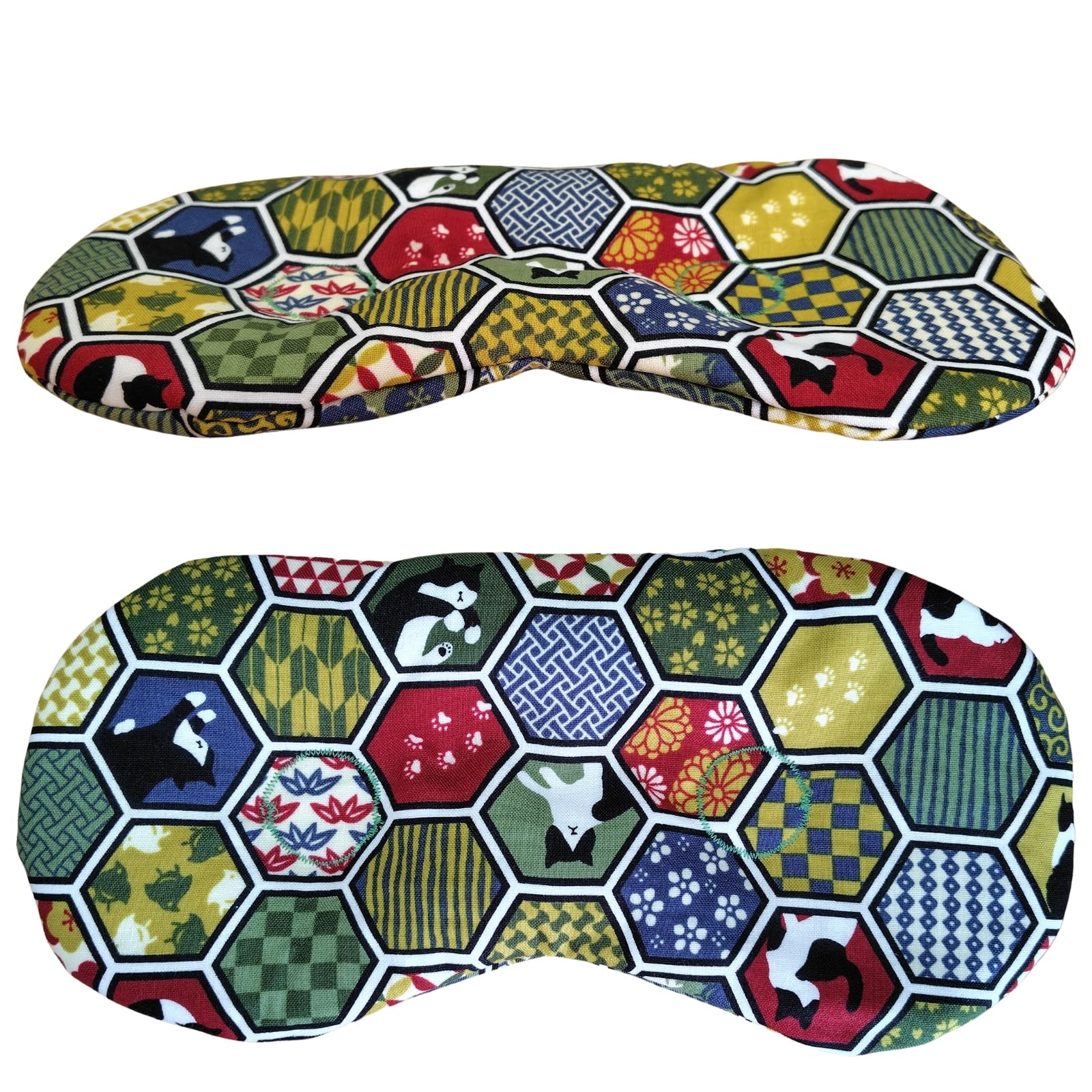 

BRAVE WAKA Согревающие маски для глаз с бобами адзуки и натуральным паром для подушки, расслабления, многоразовые, 2 способа использования (Горячая холодная) (Матча Грин)