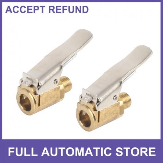 TWO Car Tire Chuck Clip Adapter Air Chuck Tire Inflator Connect Accessories