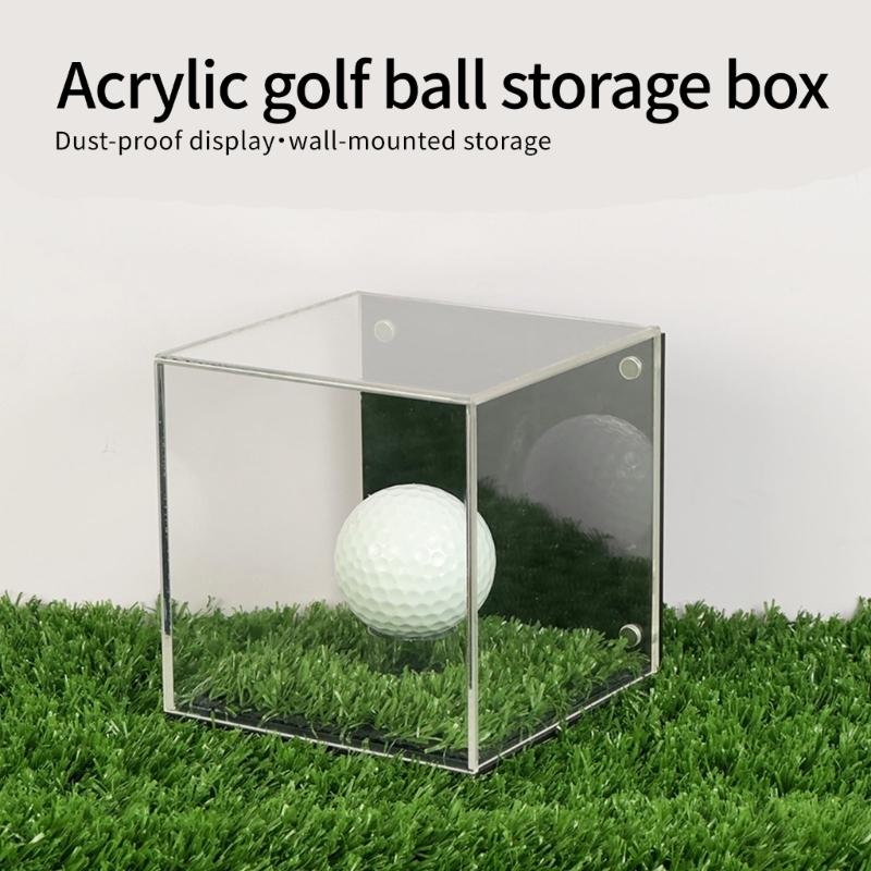 Custodia Trasparente per Palline da Golf con Coperchio Sigillato Contenitore per Conservazione Palline da Golf Firmate Scatola Antipolvere per Conservazione Palline da Golf