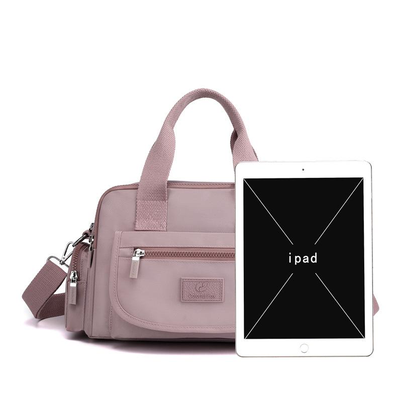 New Women's Fashion Trend Shoulder Bag Large Capacity Anti-splash Nylon Backpack Multi-layer Commuter Messenger Bag