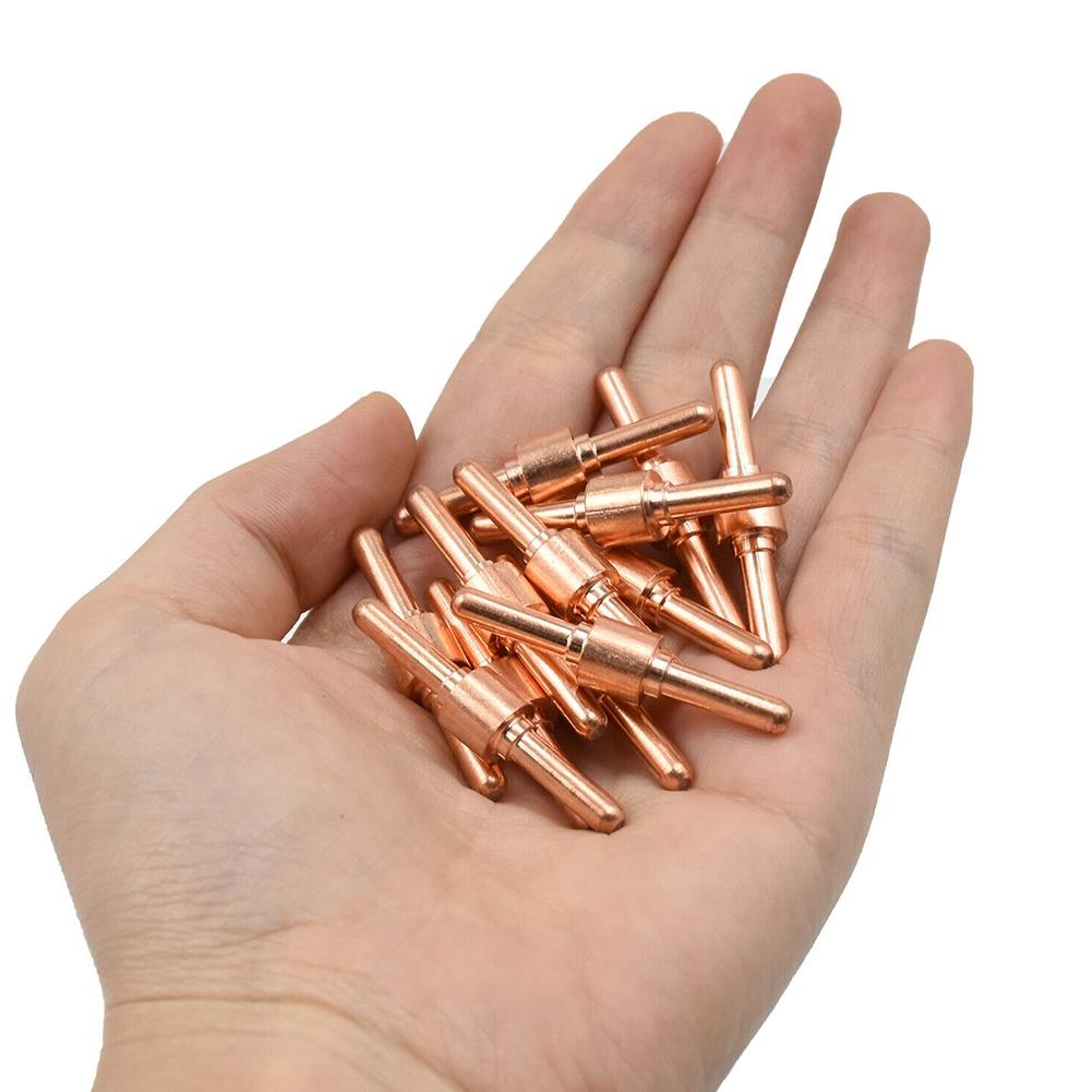 Copper Tips and Electrodes 60 Pcs Plasma Cutter Nozzle Tips for CUT40