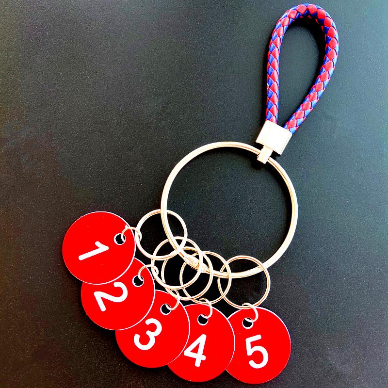 Leather Rope Digital Keychain: Versatile Keyring for Men, Women, Cars, and Hotel Rooms